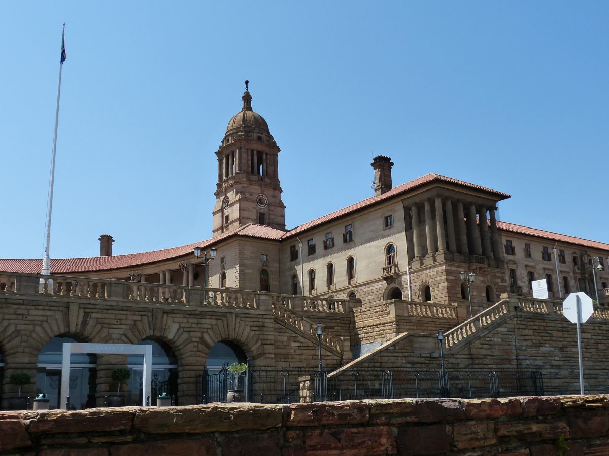 photo of the historical building at the Pretoria capital