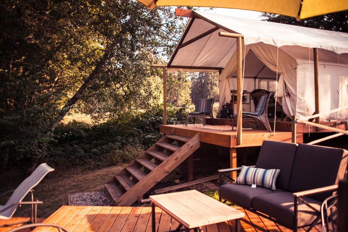Open-air accommodations with Heaven and Earth Retreats