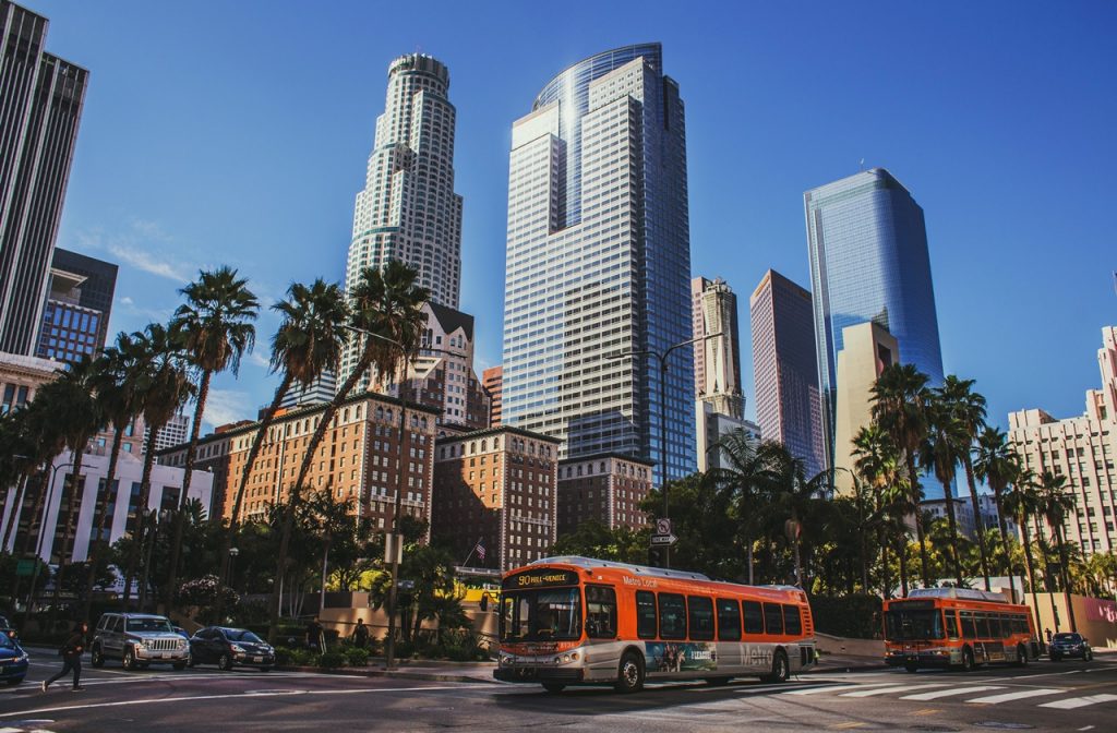 Downtown Los Angeles is one of the best places to visit in November in US because of its good weather