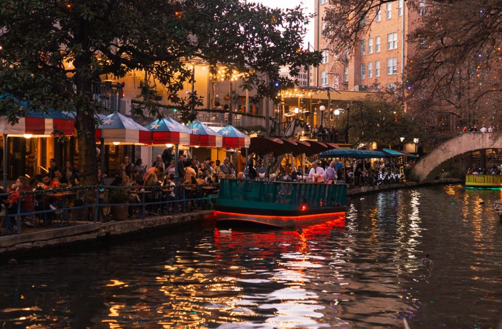 View of the San Antonio Riverwalk in the afternoon