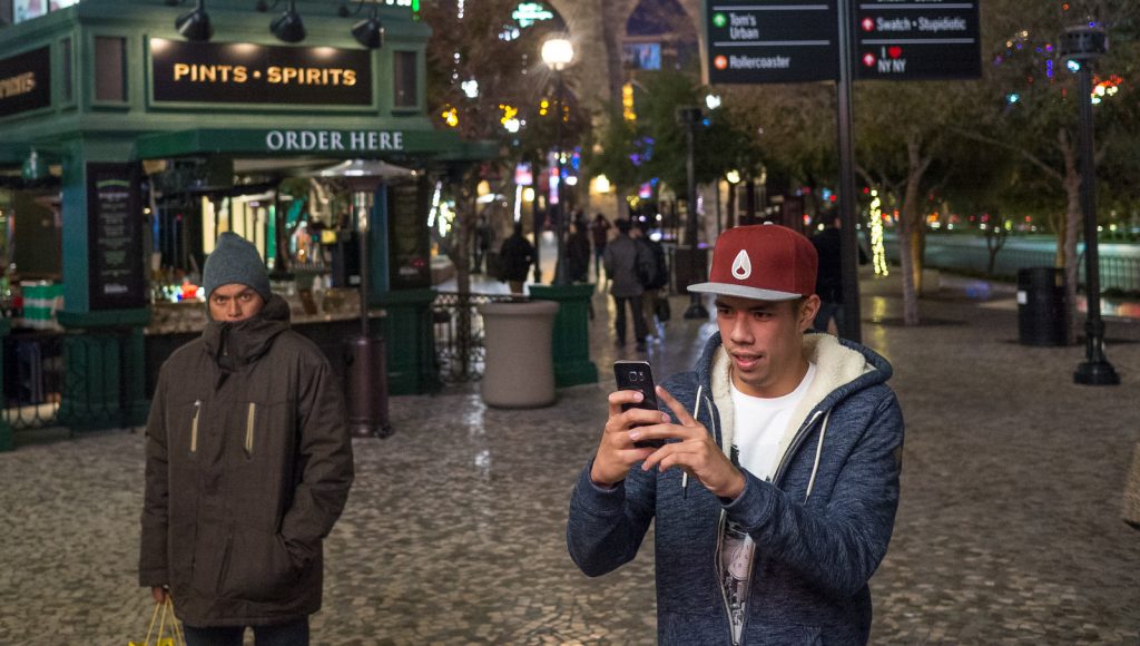 ourists roaming around Las Vegas during the cold season.