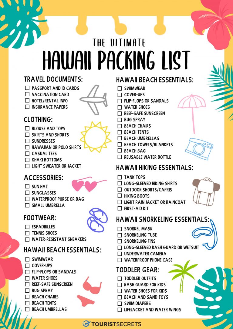 Hawaii Packing List: What to Bring and What to Skip | TouristSecrets