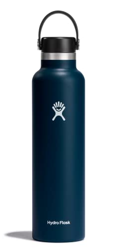 Akyta 24 OZ Water Bottle, Sports Vacuum Insulated Water Bottle with Straw  lid, Keep Water cold/Hot, Double Walled Stainless Steel, Leakproof Wide