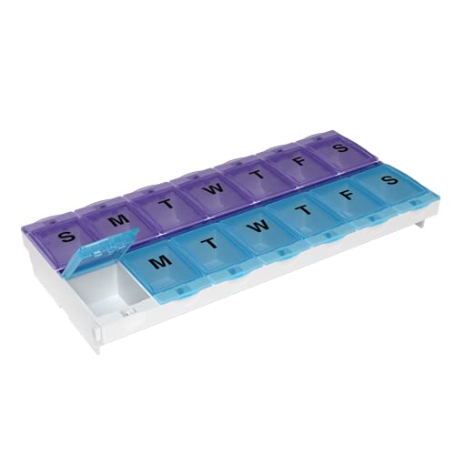 EZY DOSE Pill Planner: Medicine Case, Vitamin Organizer Box