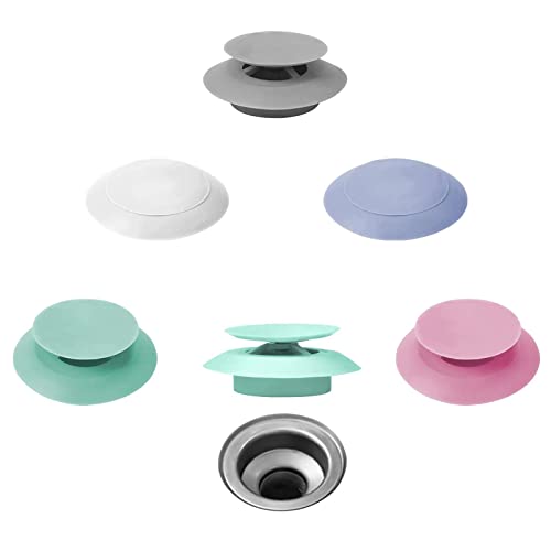 JdikGdik 5 Packs Sink Stopper Silicone Bathtub Stopper