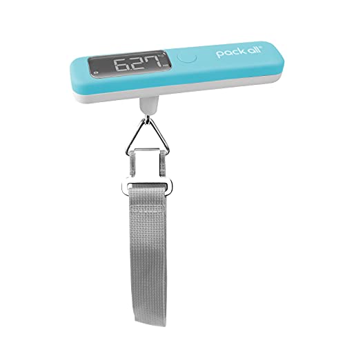 Compact and Accurate Digital Luggage Scale with Backlit Display (Blue)