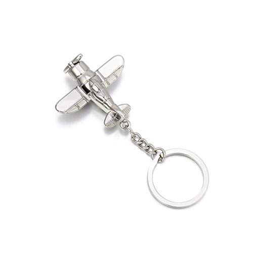 Airplane Model Keychain Key Ring