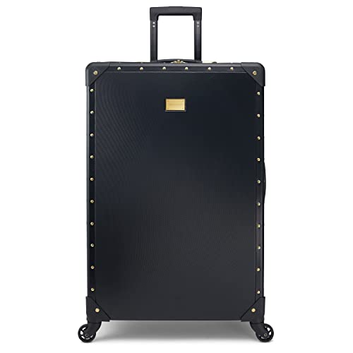 Vince Camuto 31-inch Black Hardcase Luggage with Gold Studs