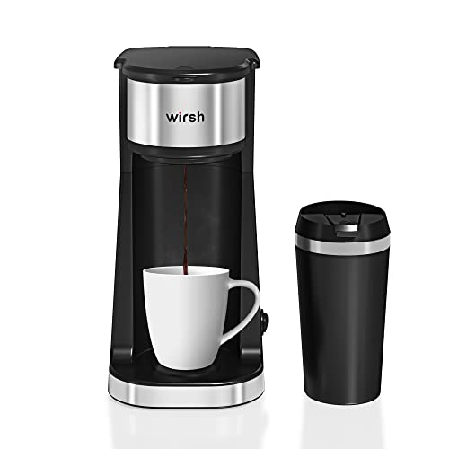 Wirsh Travel Coffee Maker with 14 oz. Travel Mug