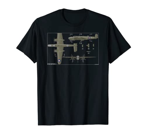 B-25 Mitchell WW2 Bomber Plane T-Shirt