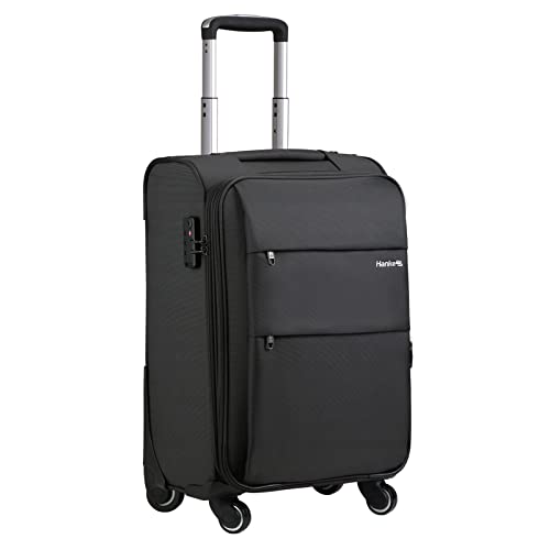 Hanke 20" Softside Carry on Luggage with Spinner Wheels