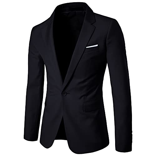 UNINUKOO Mens Sport Coat Slim Fit Suit Blazer Jacket