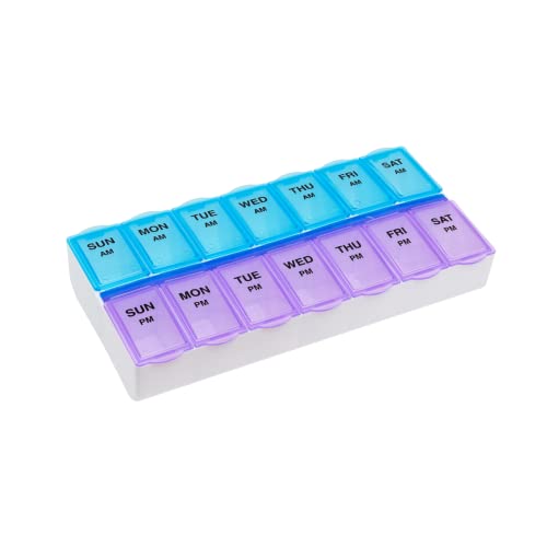 EZY DOSE Weekly Pill Organizer and Planner