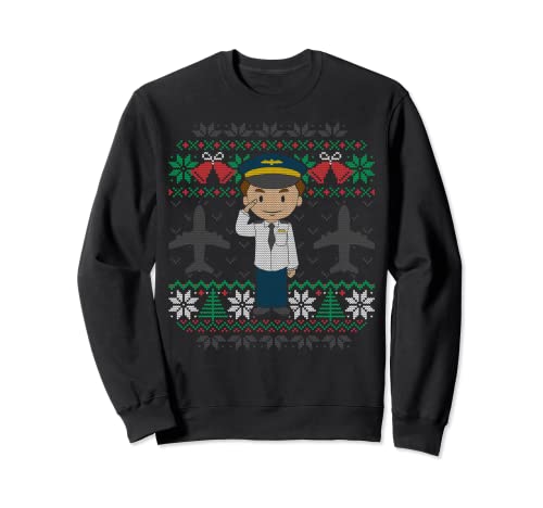 Plane Pilot Christmas Sweater