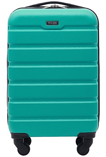 Wrangler 20" Spinner Carry-On Luggage, Teal