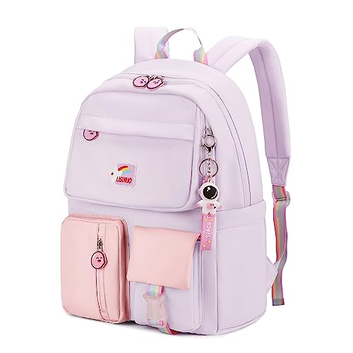 Cute Girls Backpack: LISINUO Kids Backpacks for Girls (Purple)