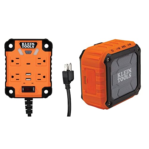 Klein Tools Magnetic Power Strip & AEPJS1 Bluetooth Speaker