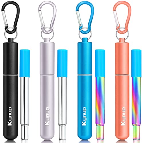 Kynup Reusable Straws - Portable and Eco-Friendly Stainless Steel Straws