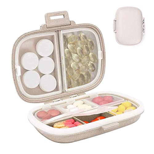 Travel Pill Container, Portable Small Pill Case