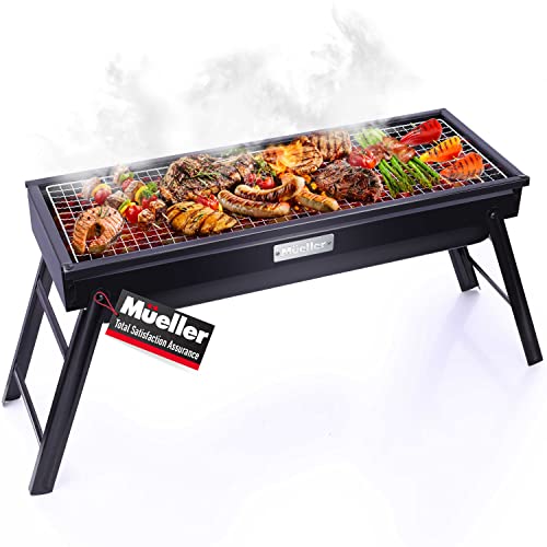 Mueller Portable Charcoal Grill and Smoker - Compact and Travel-Friendly