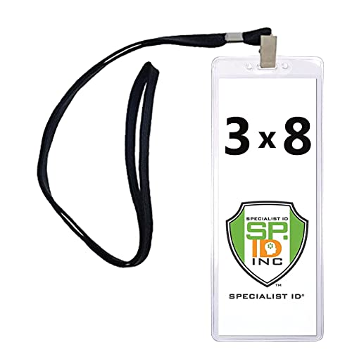 Heavy Duty Ticket Badge Holder with Lanyard