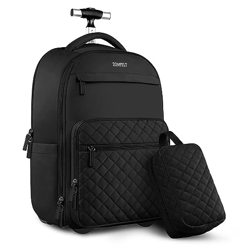 ZOMFELT Rolling Backpack for Women