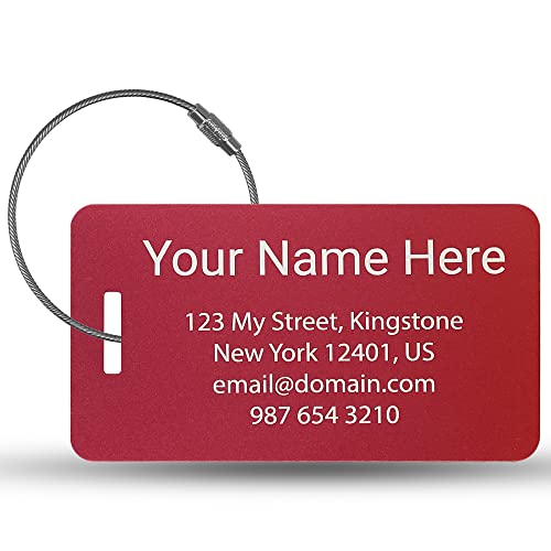 Customizable Metal Luggage Tags