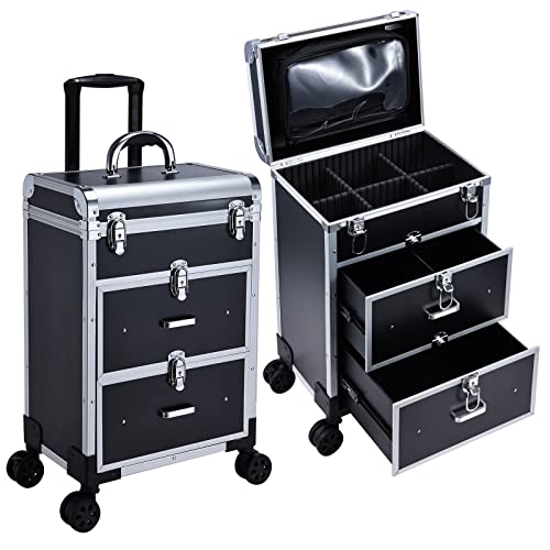 Adazzo Rolling Makeup Train Case