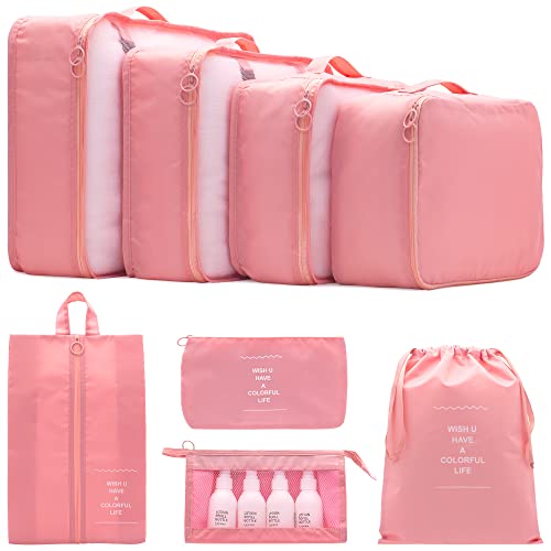 8 Set Packing Cubes Clothes Storage Bag