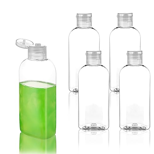 OTO 6 Pack Travel Size Plastic Squeeze Bottles for Liquids, 30ml/1 Fl. Oz  TSA Approved Makeup Toiletry Cosmetic Containers Translucent