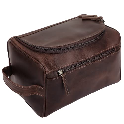 Premium Leather Toiletry Bag