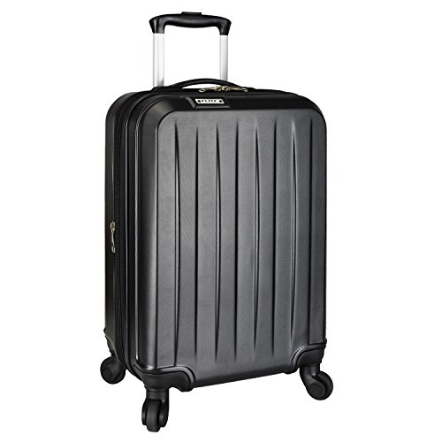 Elite Expandable Hardside Spinner Luggage, Black, 21-Inch