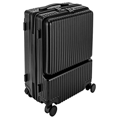 NeNchengLi 20'' Travel Luggage with Spinner Wheels - Black