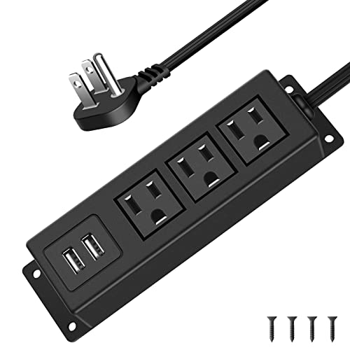 JUNNUJ Thin Flat Plug Power Strip