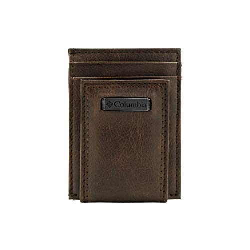 Columbia Men's Rfid Slim Wallet with Magnetic Money Clip