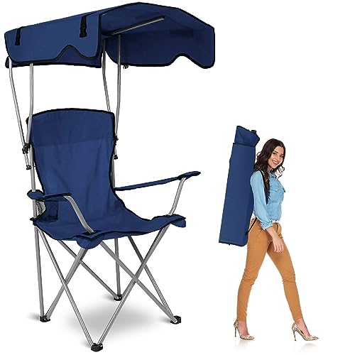 TeqHome Shade Canopy Camp Chair