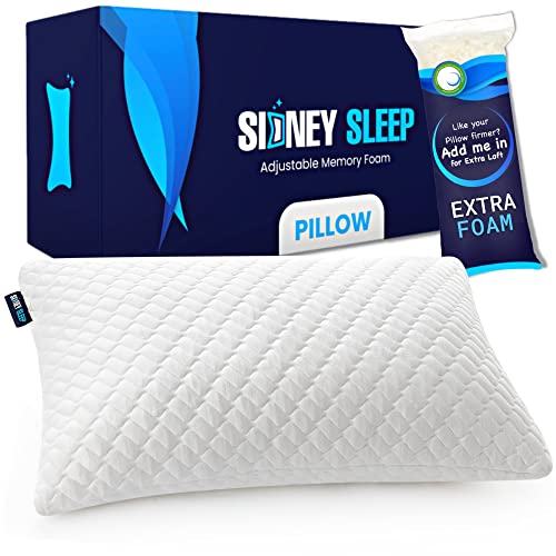 Sidney Sleep Adjustable Memory Foam Pillow