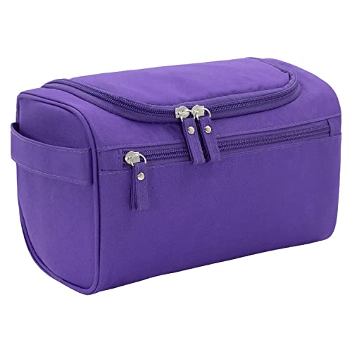 Waterproof Toiletry Bag with Hook - Purple