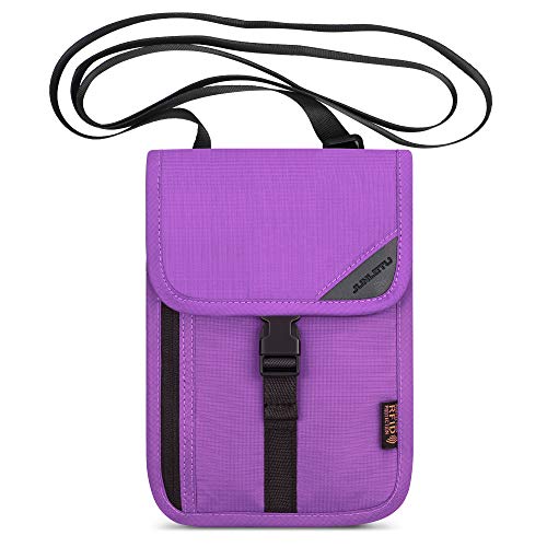 RFID Blocking Neck Wallet Pouch