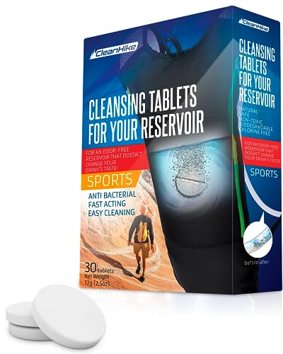 Hydration Reservoir Backpack Cleaning Tablets - (30 Tablets) for Reservoir Pack or Hydration Bladder Kit