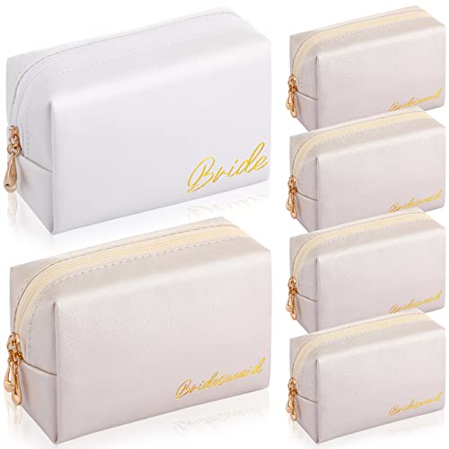 Bride and Bridesmaid Cosmetic Bag Set