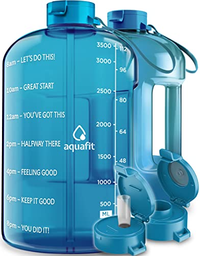 AQUAFIT 1 Gallon Water Bottle With Time Marker
