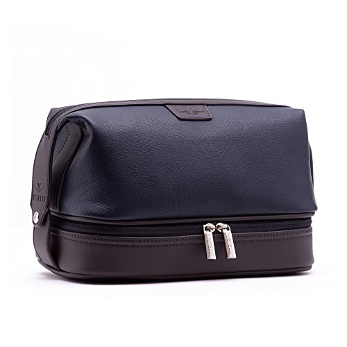 Vetelli Leather Toiletry Travel Bag for Men