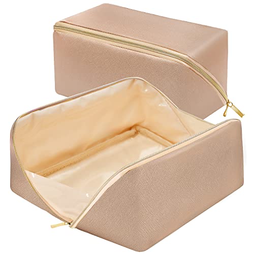 Portable Makeup Bag Opens Flat - Waterproof Toiletry Bag