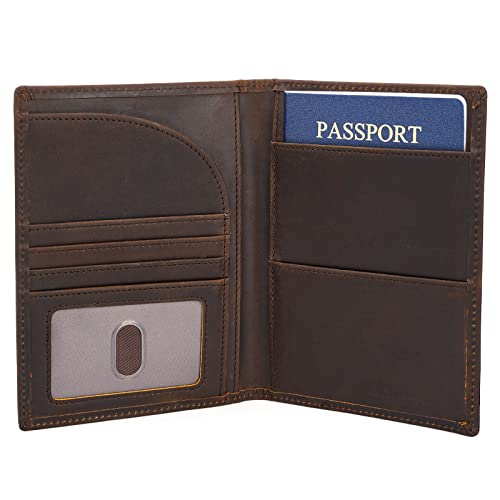 Polare Leather Passport Holder RFID Blocking Wallet