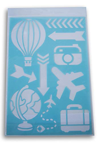 World Traveler Stencil