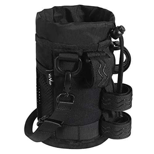 WUVOP Bike Cup Holder with Mesh Pocket and Adjustable Straps