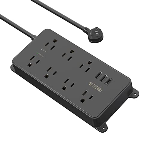 TROND Power Strip Surge Protector, 7 Outlets with 3 USB Ports