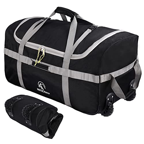 REDCAMP Foldable Duffle Bag with Wheels - Extra Large 120L Capacity