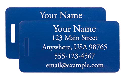 Custom Aluminum Luggage Tags